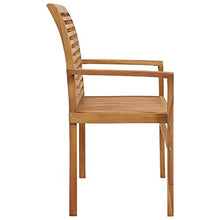 vidaXL Panca da Giardino con Cuscino Nero 112 cm in Legno di Teak