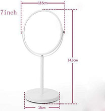 ZCM Specchio Cosmetico per Trucco, Specchio Bifacciale Desktop Specchio Ingrandimento 3X Specchio Cosmetico Specchio da Bagno Girevole A 360 °