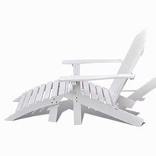 BIGTO - Sedia da Giardino con ottomana in Legno