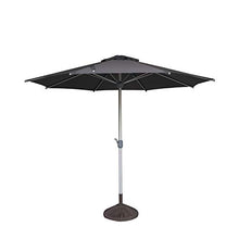 SORARA Apple Ombrellone Tondo 3M da Giardino | Grigio | Larghezza palo 48 mm | Alluminio Inox