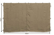 QUICK STAR 2 Pannelli Laterali con Zip 400/300x197cm per padiglioni 3x4m Parete Laterale Beige RAL 1001