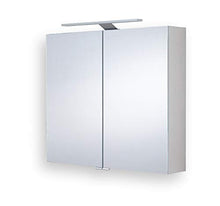 Generisch Jupiter Primo Armadietto a specchio in alluminio, 900 x 700 x 155 mm