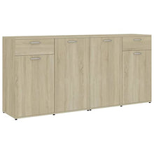vidaXL Credenza Rovere Sonoma 160x36x75 cm in Truciolato