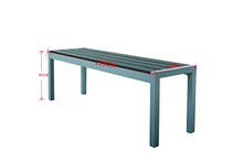 Chicreat C382.01 panchina da Giardino, Alluminio, Argento Grigio, 135 x 40 x 45 cm, Silver
