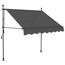 E E-NICES Tenda da Sole Retrattile Manuale con LED 150 cm Antracite