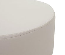 Mendler Sgabello Regolabile HWC-C22 Ecopelle Ø 35cm Avorio