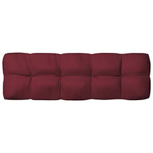 vidaXL Cuscini per Divano Pallet 7 pz Rosso Vino