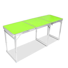 FOMT Tavolo Pieghevole Campeggio Tavolo,Tavolo Pieghevole E Sedia da Esterno in Lega di Alluminio Tavolo da Picnic Regolabile in Altezza con Manico Portatile Utilizzato per Picnic,ADD 4 Stool b