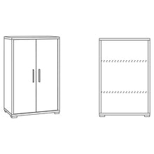 Mobile Armadio 2 ante H110 L71 P41 Cm finitura Cemento Dd270k