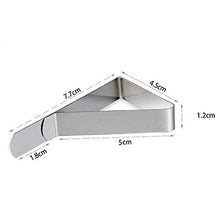 Fablcrew - Set di 6 mollette per tovaglia in acciaio inossidabile, clip per tovaglie, mollette