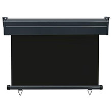 vidaXL - Tenda da sole laterale per balcone, 100 × 250 cm, colore: Nero