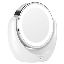 Specchio da trucco, LED HD 5X Magnifier 360 gradi girevole doppio specchio trucco Vanity specchio