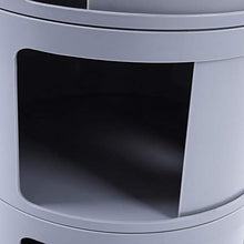 nobrands Cabinet-Modern Multifunzionale Cerchio Mobili Comodino Comodino Comodino Tavolo di stoccaggio per la casa(Grigio)