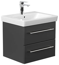 Mobile bagno con lavabo Villeroy & Boch Subway 2.0 55cm nero satinato