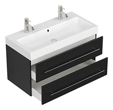 Mobile bagno Sunrise nero satinato