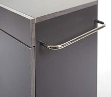 Mendler Arredo Bagno Mobile sottolavabo HWC-D55 Legno di eucalipto 37x60x67cm Navy