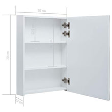 Festnight Armadietto Bagno con Specchio e LED,Pensili Bagno,Mobile Specchio Bagno,Specchiera Bagno con Luce,Mobiletto Bagno Pensile,Mobiletto Bagno con Specchio,Specchio Bagno con Mensole 50x13x70 cm