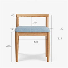 QinWenYan Sedia Vanity Sgabello per Il Trucco dello Schienale della Borsa Morbida Tutte la Sedia da Pranzo in Legno massello Sedia Moderna Sedia per Il Tempo Libero Semplice Mobili da Camera da Letto