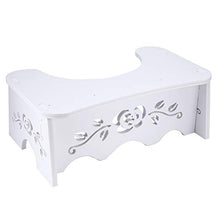 NJYT Sgabello WC, Sgabello WC Accovacciato Bianco Sgabello WC Squat 7 Pollici