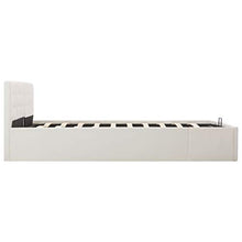 SKM Giroletto con Contenitore Idraulico Bianco Similpelle 180x200cm (46.4kg)