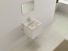 Set mobili da bagno 'Linz' bianco lucido Front Jet-Line bagno set lavabo mobili da bagno cassetto Push Open