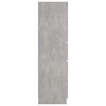 FAMIROSA Credenza con Cassetti Grigio Cemento 60x35x121 cm in Truciolato