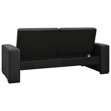 vidaXL Divano Letto Dormeuse Canapè Giaciglio Mobili Arredamento Ottomana Sofà Poltrona Seduta Salotto Divanetto Branda Grigio Scuro in Tessuto