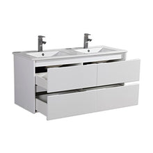 Jindoli - Mobile da bagno sospeso, 80 cm, colore: Bianco