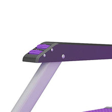 Lettini da giardino e poltrone reclinabili Mobili da esterno Letto pieghevole viola con cuscino grigio Lettino prendisole Sedia regolabile per la spiaggia Piscina Patio esterno Giardino Campeggio