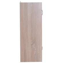 homcom Libreria Scaffale Mobiletto in Legno con 3 Ripiani 4 Scompartimenti e 2 ante, 61.5x29.5x80cm
