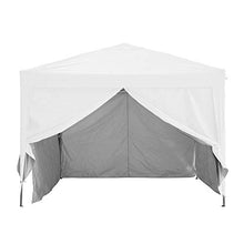 Greaden - Gazebo da giardino bianco con 4 pareti da 3 x 3 m, in alluminio e acciaio, 30 mm