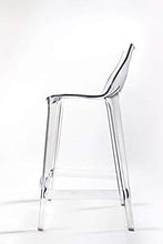 Mahi Mahi Sgabello Trasparente Neutro in policarbonato - Set 2 Pezzi - H.66 cm - MMTC000