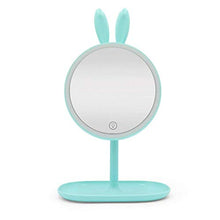 JKCKHA Il trucco dello specchio del LED, specchio da trucco Specchio da toilette con montaggio a parete, 10x bagno specchio da rasatura su due lati rotonda ingrandimento Vanity girevole Specchio ruota