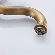 HYY-YY - Rubinetto per lavabo in rame anticato, colore: Nero antico spazzolato