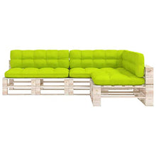 Buyounger Cuscini per Divano Pallet 2 pz Verde Brillante