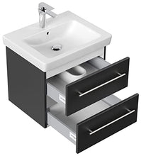 Mobile bagno con lavabo Villeroy & Boch Subway 2.0 55cm nero satinato