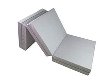 Joyfill Deluxe - materasso pieghevole - made in Germany - 180 x 70 x 15cm - 911 fantasia vichy grigio chiaro