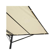 miozzi Pergola da Giardino 3x2.5m in Acciaio con Copertura in Tessuto Beige