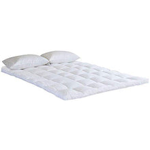 Bedecor Materassino in Poliestere di Microfiber di Alta qualità, Morbido, antiallergico, Facile da Pulire, Bianco 120x200cm