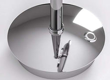 Talos Specchio cosmetico a LED Samos Ø 23 cm – Specchio da barba con ingrandimento 3x – cambio colore della luce a due livelli (luce bianca calda/bianca fredda)