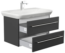 Mobile bagno con lavabo Geberit MyDay 80cm nero satinato