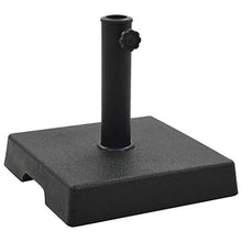 Festnight Base Ombrellone da Giardino, Base per Parasole Quadrata in Poliresina 8 kg Nera