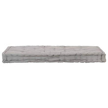 FAMIROSA Cuscino per Pallet e Pavimento in Cotone 120x80x10 cm Grigio