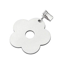 DEI 8pcs Tablecloth Weights Stainless Steel Flower-Type Tablecloth Pendant with Clips Heavy-Duty Table Clamps