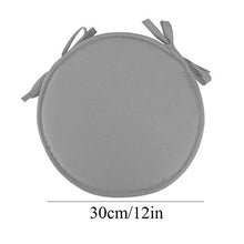 MissZZ Cuscini per sedie Rotondi per Sedia da Pranzo, Confezione da 2, con Lacci Cuscini per sedili universali Cuscini per Esterni da Interni Cucina da Giardino-Marrone 30x30cm (12x12in)