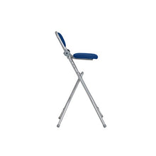 Ribelli Sgabello per Stirare Seduta Sedia da Stiro Regolabile in Altezza Blu
