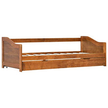 SKM Divano Letto a Scomparsa Marrone Miele Legno di Pino 90x200 cm
