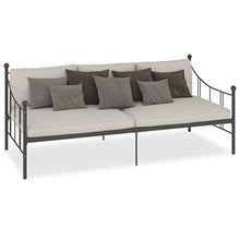 vidaXL Telaio Divano Letto Grigio in Metallo 90x200 cm