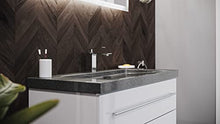 Mobile bagno granito G654 Damo 100cm,1 foro, bianco lucido, specchio