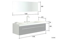 Jet-Line - Mobile da bagno in ceramica con chiusura morbida, colore: Rosso lucido